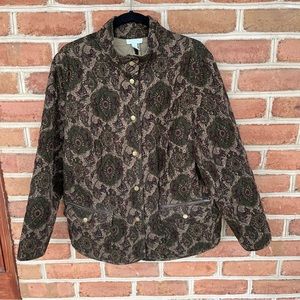 Patterned quilted jacket. 1X